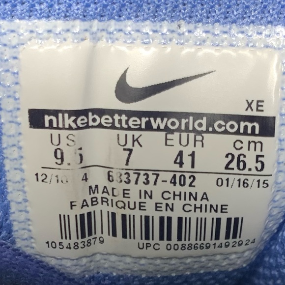 Nike Air Zoom Structure 18 Blue Running Shoes Women's 683737-402 - Picture 9 of 9